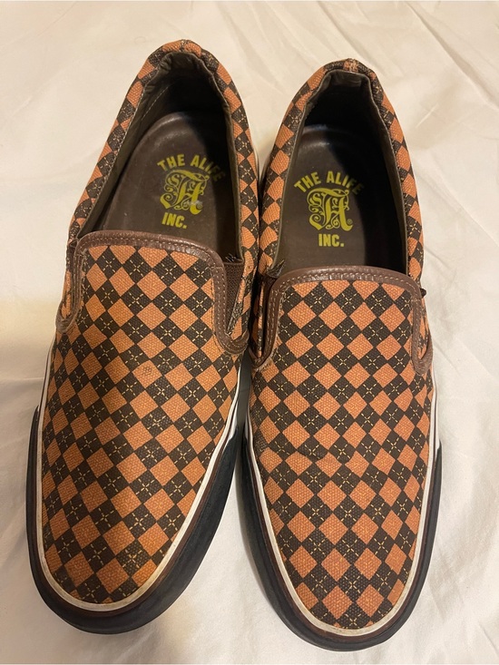Alife Other - Alife Brown Checkerboard Slip-On Loafers